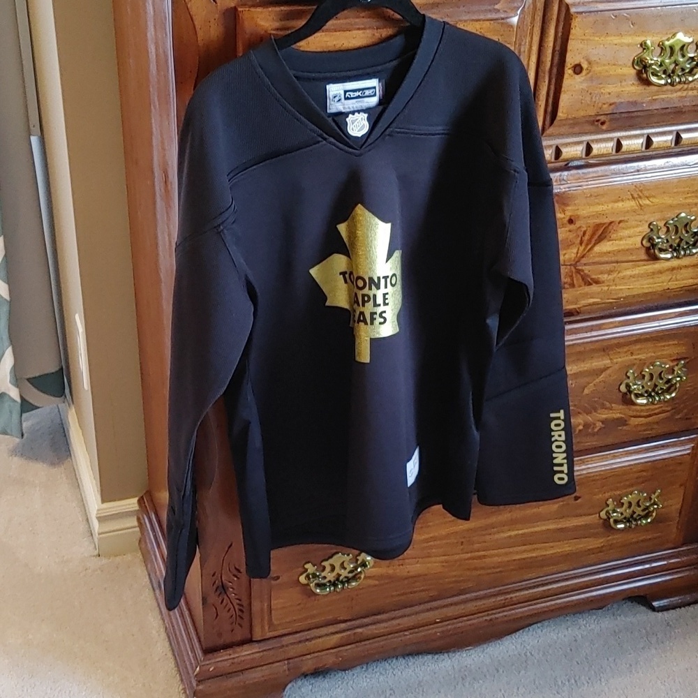 🌻Black & Gold Women's Toronto Maple Leafs Jersey Size XL NHL/RBX